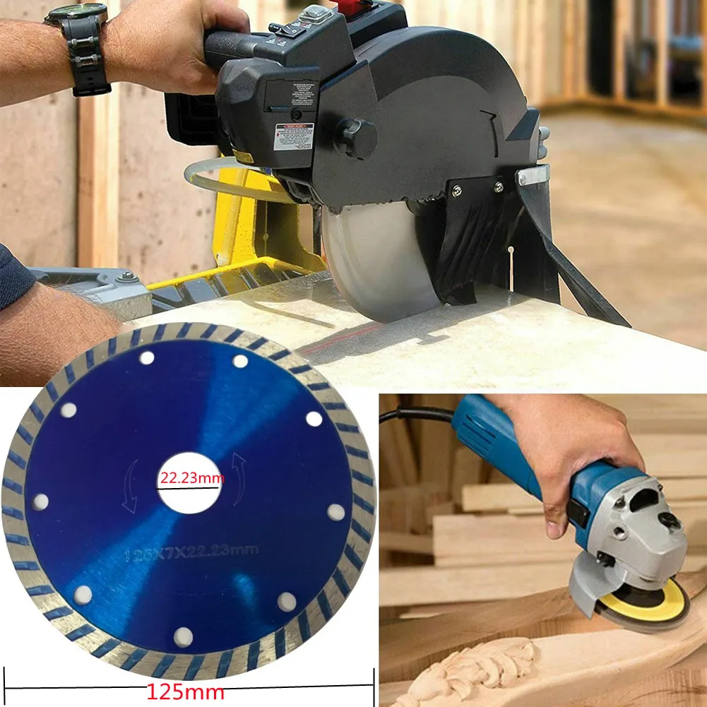 5 Inch 125mm Turbo Diamond Blade Disc For Cutting Marble Tile Brick Bore 22.23mm Saw Blade Wheel Angle Grinder Tools Accessories
5 Inch 125mm Turbo Diamond Blade Disc For Cutting Marble Tile Brick Bore 22.23mm Saw Blade Wheel Angle Grinder Tools Accessories
