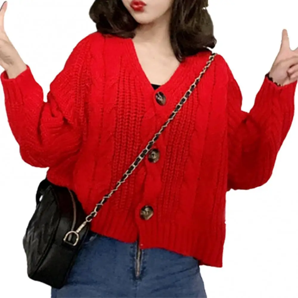 Dropshipping Women Autumn Winter Long Sleeve Twist Knitted Sweater Jumper Buttons Cardigan
Dropshipping Women Autumn Winter Long Sleeve Twist Knitted Sweater Jumper Buttons Cardigan