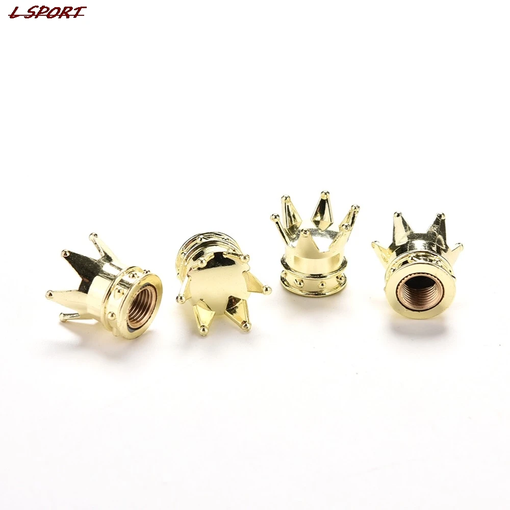4PCS Crown Shaped Tyre Wheel Stem Air Valve Caps Car Tire Valve Caps Truck Motocycle Bike MTB Dust Dustproof Caps Gold/Sliver
4PCS Crown Shaped Tyre Wheel Stem Air Valve Caps Car Tire Valve Caps Truck Motocycle Bike MTB Dust Dustproof Caps Gold/Sliver