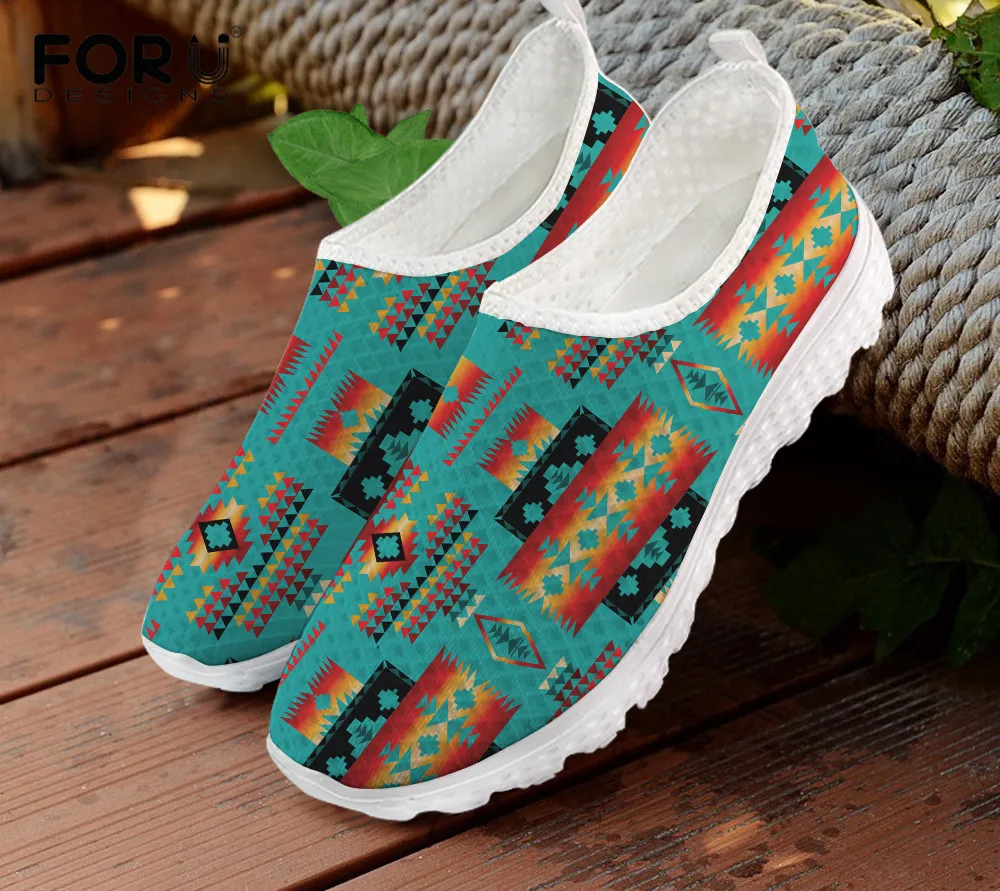 FORUDESIGNS Summer Women Flats Shoes Black Native Tribes Pattern Air Mesh Lightweight Fashion Breathable Loafers For Girls
FORUDESIGNS Summer Women Flats Shoes Black Native Tribes Pattern Air Mesh Lightweight Fashion Breathable Loafers For Girls