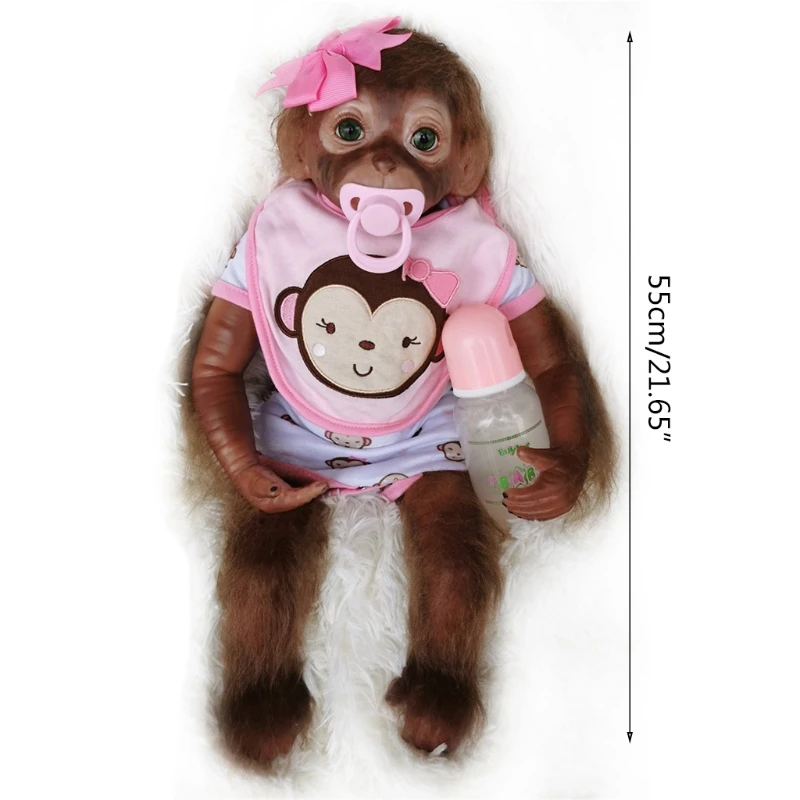 Real Size Baby Monkey Doll Very Soft Full Body Girl Doll Surprise Gift For Girls
Real Size Baby Monkey Doll Very Soft Full Body Girl Doll Surprise Gift For Girls