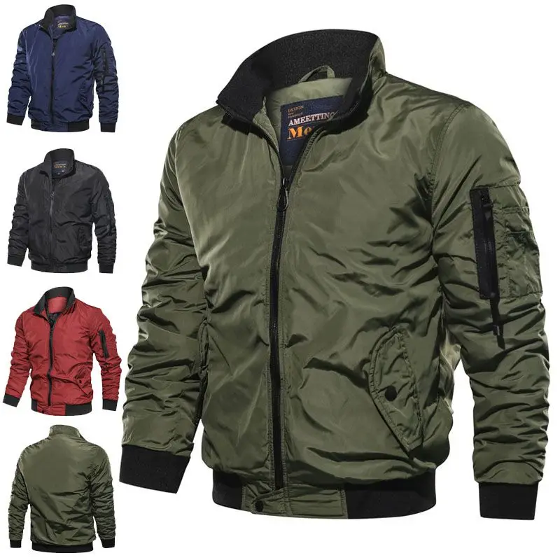 Military Jacket Mens Slim Bomber Jacket Aurumn Winter Outerwear Casual Stand Collar Windbreaker Coats Men Clothing Plus Size 5XL
Military Jacket Mens Slim Bomber Jacket Aurumn Winter Outerwear Casual Stand Collar Windbreaker Coats Men Clothing Plus Size 5XL