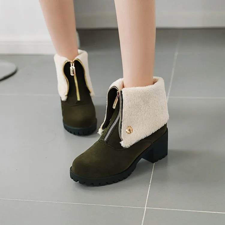 Gran tamaño boots women shoes ankle boots for women ladies boots shoes woman winter Solid color round head zipper
Gran tamaño boots women shoes ankle boots for women ladies boots shoes woman winter Solid color round head zipper