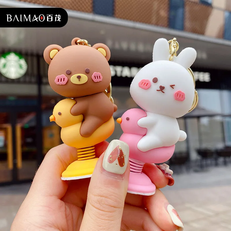 Korean Cartoon Cute Rabbit Riding Duck Keychain Anime Keychain Man Woman Key Ring Jewelry Car Keychain Bag Pendant Gift
Korean Cartoon Cute Rabbit Riding Duck Keychain Anime Keychain Man Woman Key Ring Jewelry Car Keychain Bag Pendant Gift
