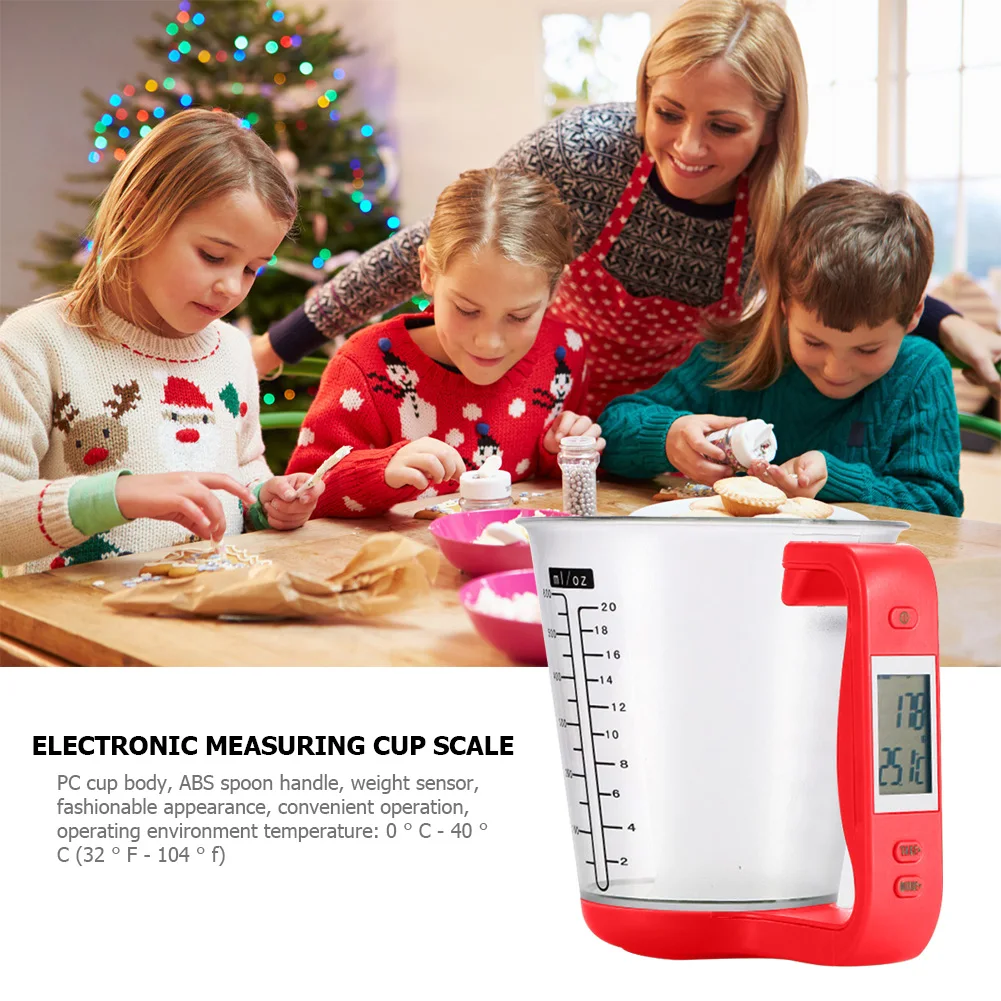 Kitchen Scales Digital Display Beaker Plastic Temperature Measurement Cups Electronic Tool Scale Large Capacity Measuring Tools
Kitchen Scales Digital Display Beaker Plastic Temperature Measurement Cups Electronic Tool Scale Large Capacity Measuring Tools
