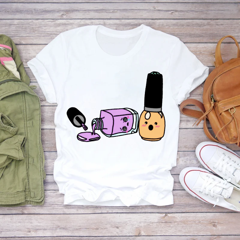 Summer Fingernail Beauty Girl Cute Lady Fashion Print T-shirts Top Ladies Womens Graphic Female Street aesthetic loose Tee
Summer Fingernail Beauty Girl Cute Lady Fashion Print T-shirts Top Ladies Womens Graphic Female Street aesthetic loose Tee