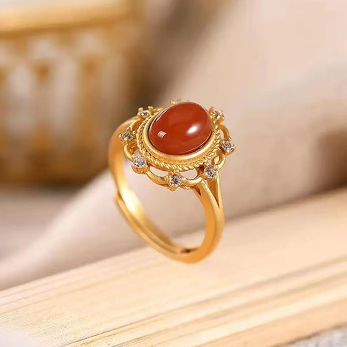 Natural South Red Agate S925 Sterling Silver Ring Fashion Popular Fresh Simple Vintage Antique Chinese Style Jewelry
Natural South Red Agate S925 Sterling Silver Ring Fashion Popular Fresh Simple Vintage Antique Chinese Style Jewelry