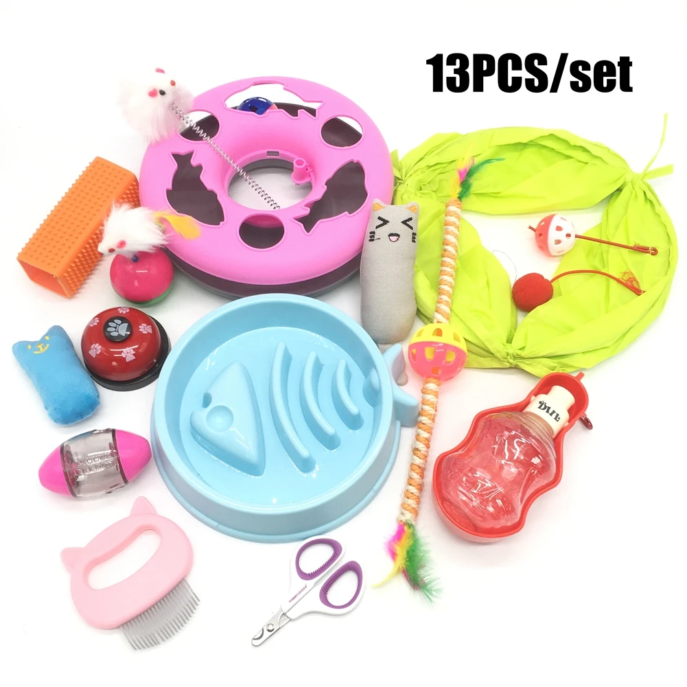 13Pcs/Set Pet Kit Collapsible Tunnel Cat Toy Fun Channel Feather Balls Mice Shape Pet Kitten Dog Cat Interactive Play Supplies
13Pcs/Set Pet Kit Collapsible Tunnel Cat Toy Fun Channel Feather Balls Mice Shape Pet Kitten Dog Cat Interactive Play Supplies
