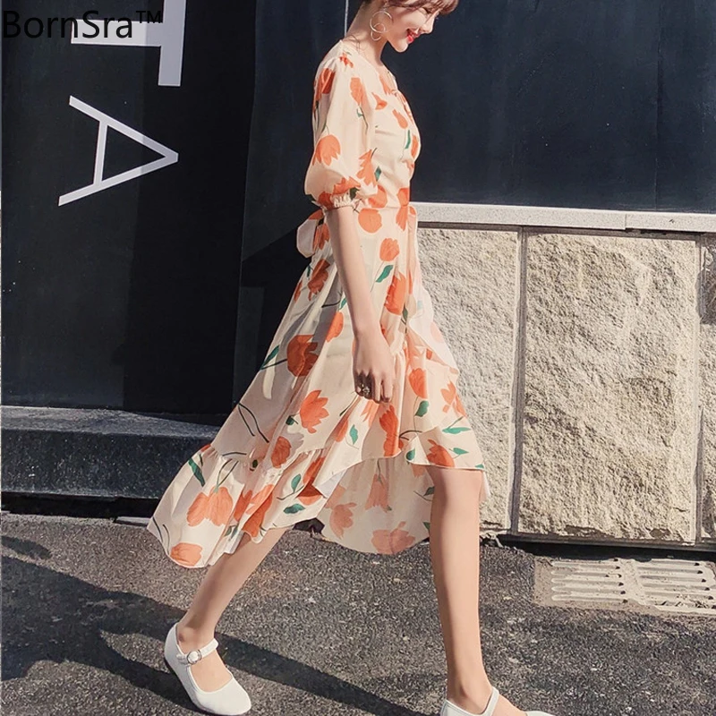 Bornsra 2020 French Vintage Platycodon Grandiflorum Floral Dress Female Fat Sister Waist Thin Chiffon Over-the-Knee Skirts
Bornsra 2020 French Vintage Platycodon Grandiflorum Floral Dress Female Fat Sister Waist Thin Chiffon Over-the-Knee Skirts