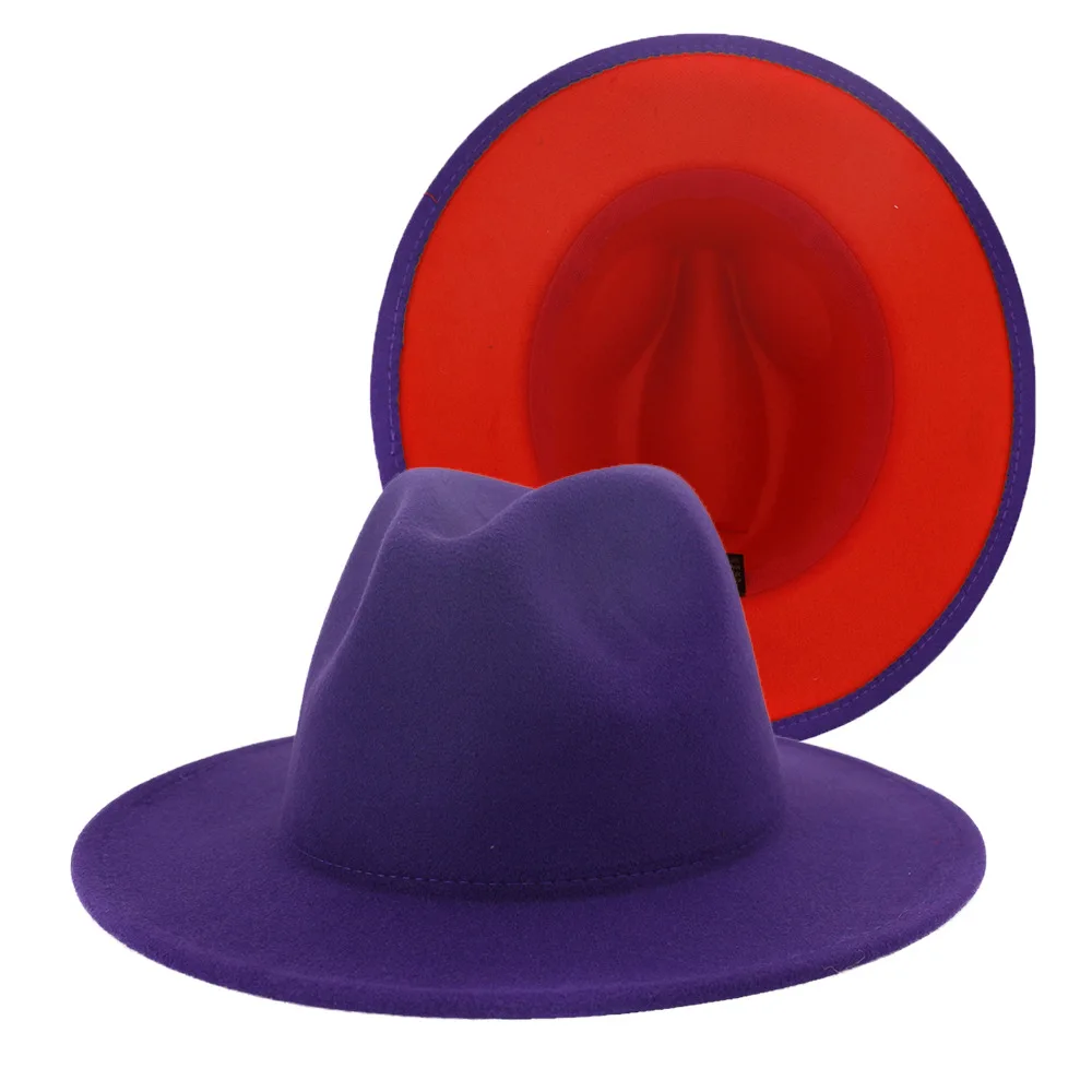 European and American New Fashion Patchwork Woolen Felt Fedora Hat for Women Men British Classic Vintage Hat and Caps
European and American New Fashion Patchwork Woolen Felt Fedora Hat for Women Men British Classic Vintage Hat and Caps
