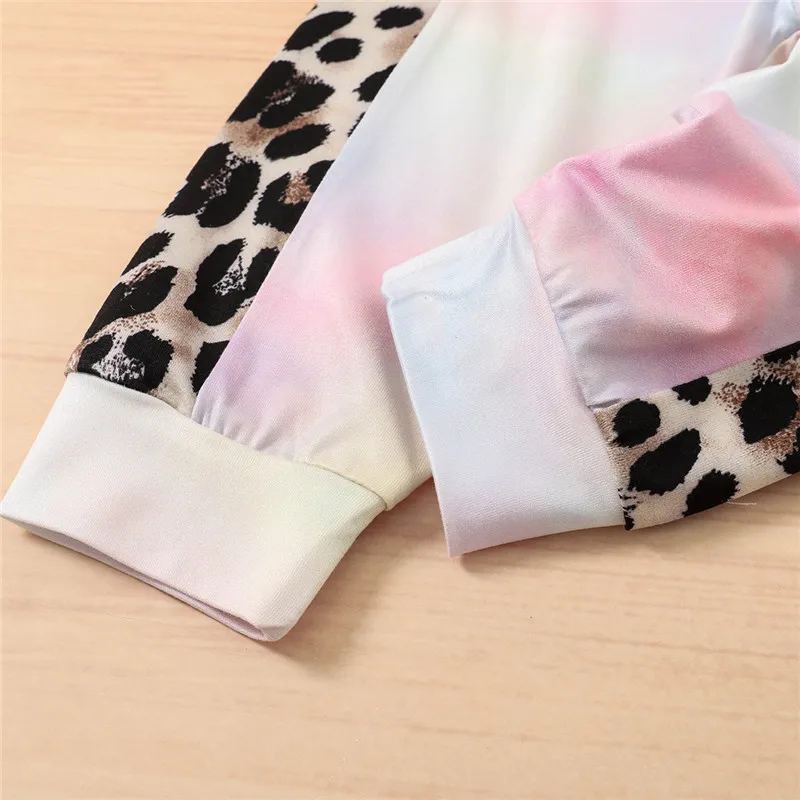 Toddler Baby Girls Tie Dye Clothes Autumn Casual Sets Baby Girls Leopard Printed Romper and Pants Fashion Newborn Outfits Sets
Toddler Baby Girls Tie Dye Clothes Autumn Casual Sets Baby Girls Leopard Printed Romper and Pants Fashion Newborn Outfits Sets