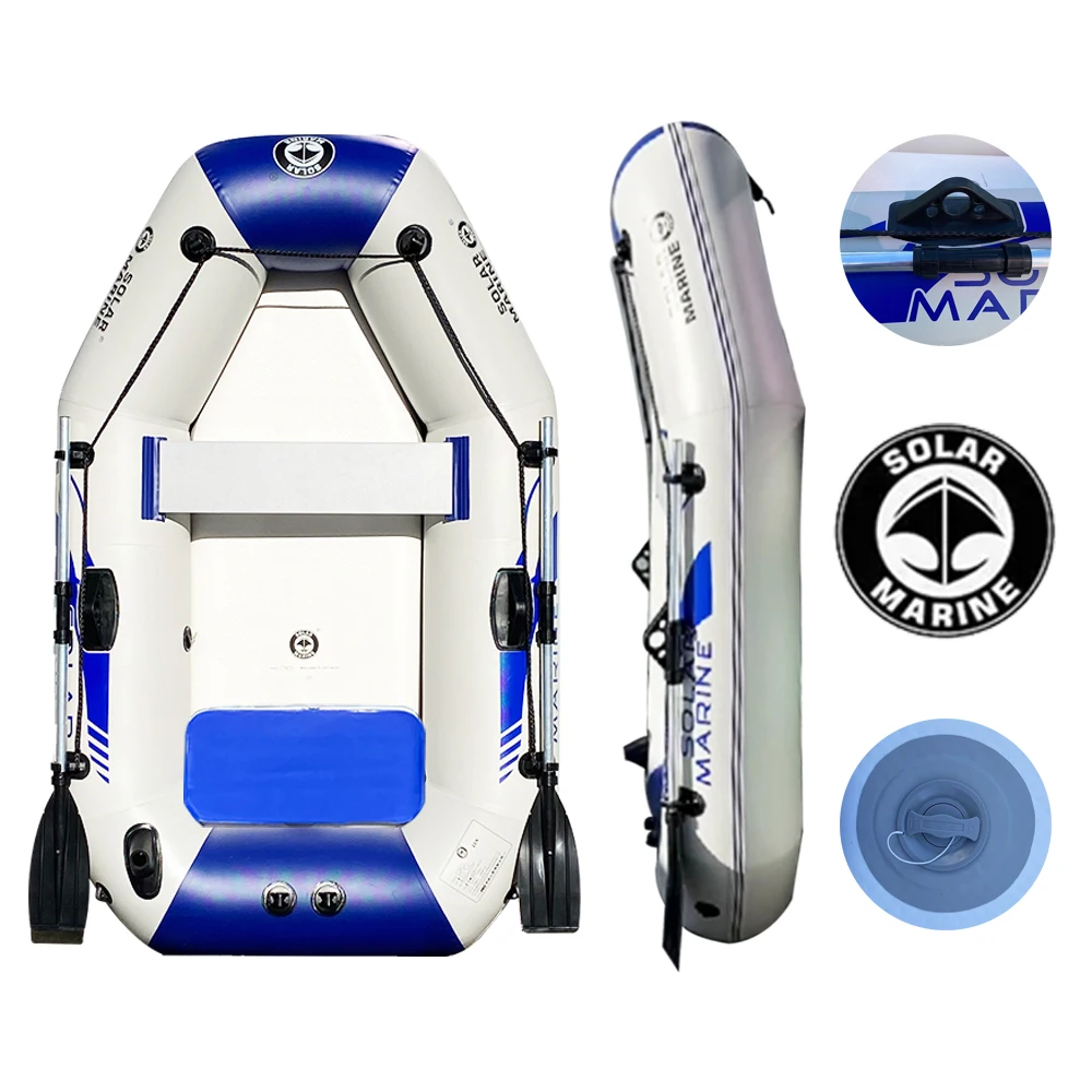 2 Persons PVC Inflatable Boat 2m Fishing Kayak Canoe Dinghy Air Deck Floor With Paddles and Pump
2 Persons PVC Inflatable Boat 2m Fishing Kayak Canoe Dinghy Air Deck Floor With Paddles and Pump