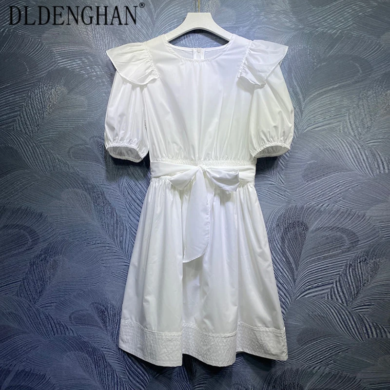 Модное дизайнерское однотонное платье DLDENGHAN в стиле High Street, женские мини-платья на шнуровке с круглым вырезом и коротким рукавом, Новинка ле...
Модное дизайнерское однотонное платье DLDENGHAN в стиле High Street, женские мини-платья на шнуровке с круглым вырезом и коротким рукавом, Новинка ле...