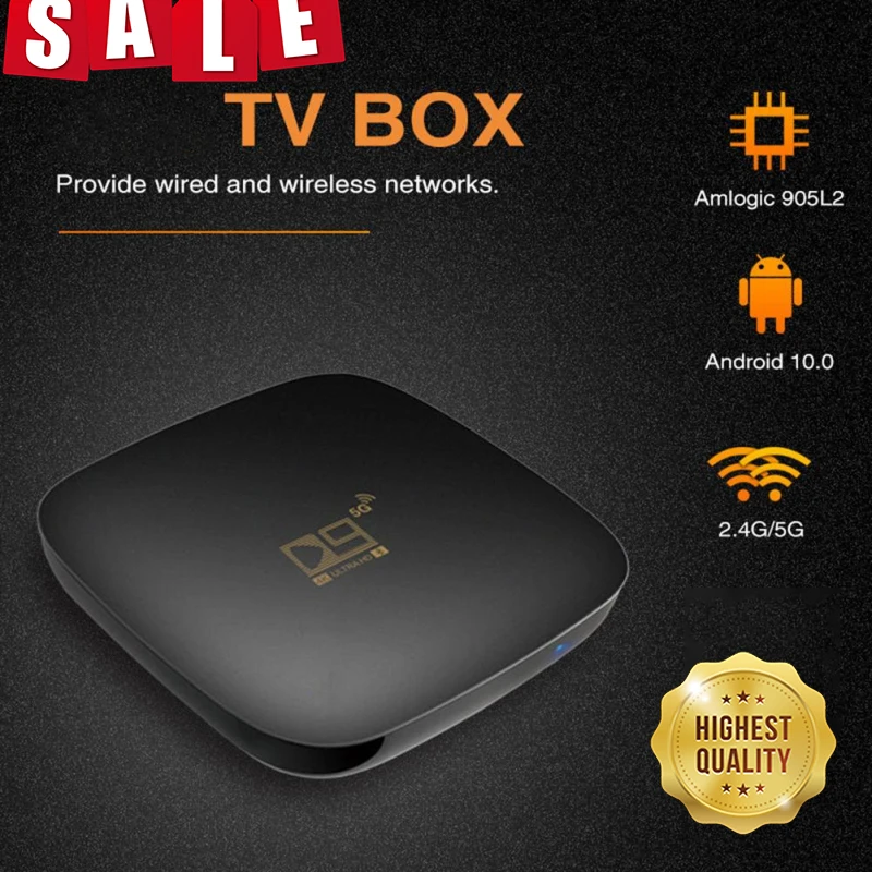 Android 10.0 ТВ-приставка D9 Max TV BOX 10 8 Гб 16 Гб 2,4 ГБ 5G WIFI S905 4K Bluetooth-совместимый ТВ-приемник быстрая телеприставка Youtube телеприставка
Android 10.0 ТВ-приставка D9 Max TV BOX 10 8 Гб 16 Гб 2,4 ГБ 5G WIFI S905 4K Bluetooth-совместимый ТВ-приемник быстрая телеприставка Youtube телеприставка