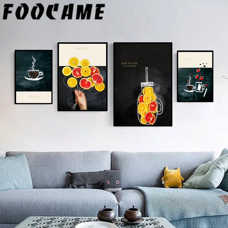 Modern Restaurant Kitchen Fruit Lemon Coffee Bean Nordic Ins Drink Canvas Print Poster Decoration Painting Wall Art Pictures
Modern Restaurant Kitchen Fruit Lemon Coffee Bean Nordic Ins Drink Canvas Print Poster Decoration Painting Wall Art Pictures