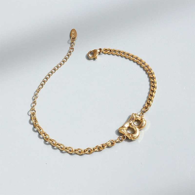 TOSOKO Stainless Steel Jewelry Letter B Bracelet Female Hip Hop Link Chain Cool Bracelet Christmas Bracelet BSE187
TOSOKO Stainless Steel Jewelry Letter B Bracelet Female Hip Hop Link Chain Cool Bracelet Christmas Bracelet BSE187