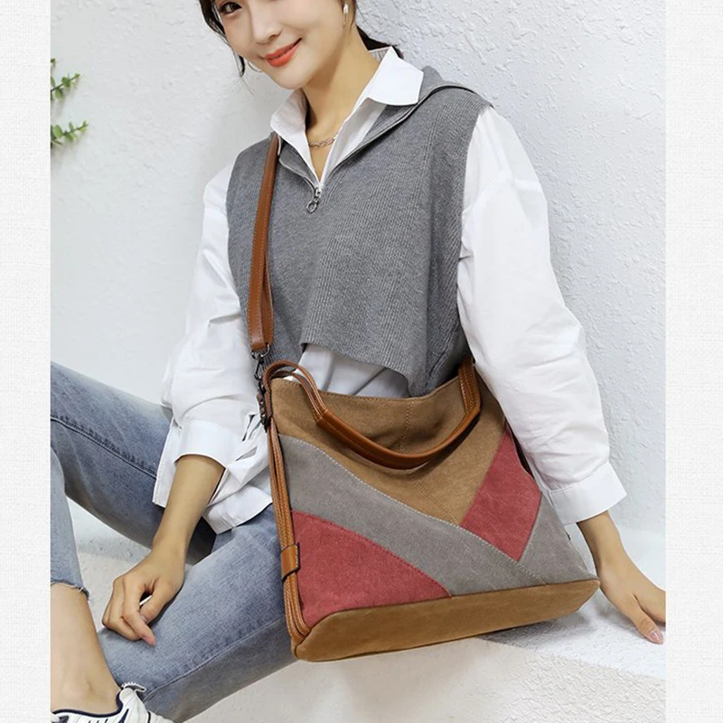 2021 Fashion Canvas Shoulder Bag Women Large Capacity Messenger Bags For Women Vintage Luxury Designer Crossbody Handbag Female
2021 Fashion Canvas Shoulder Bag Women Large Capacity Messenger Bags For Women Vintage Luxury Designer Crossbody Handbag Female