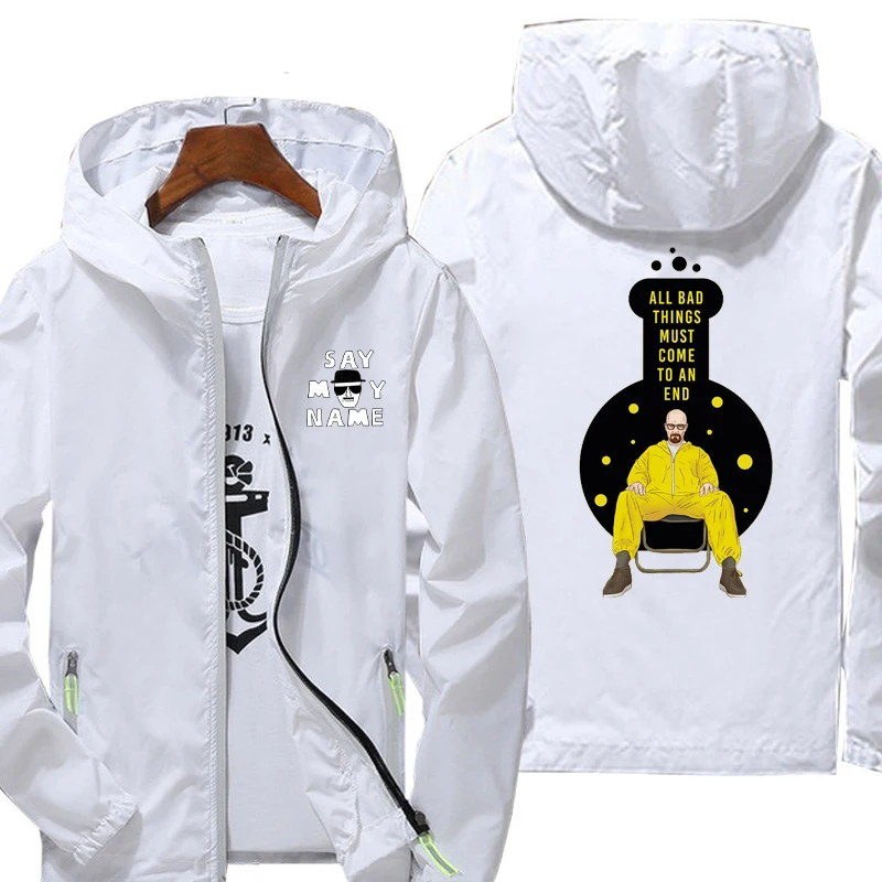 Sport Outwear Breaking Bad Coat Waterproof Streetwear Fashion Sportswear Hooded Jacket Drying Casual Zipper Reflective Hoodie
Sport Outwear Breaking Bad Coat Waterproof Streetwear Fashion Sportswear Hooded Jacket Drying Casual Zipper Reflective Hoodie