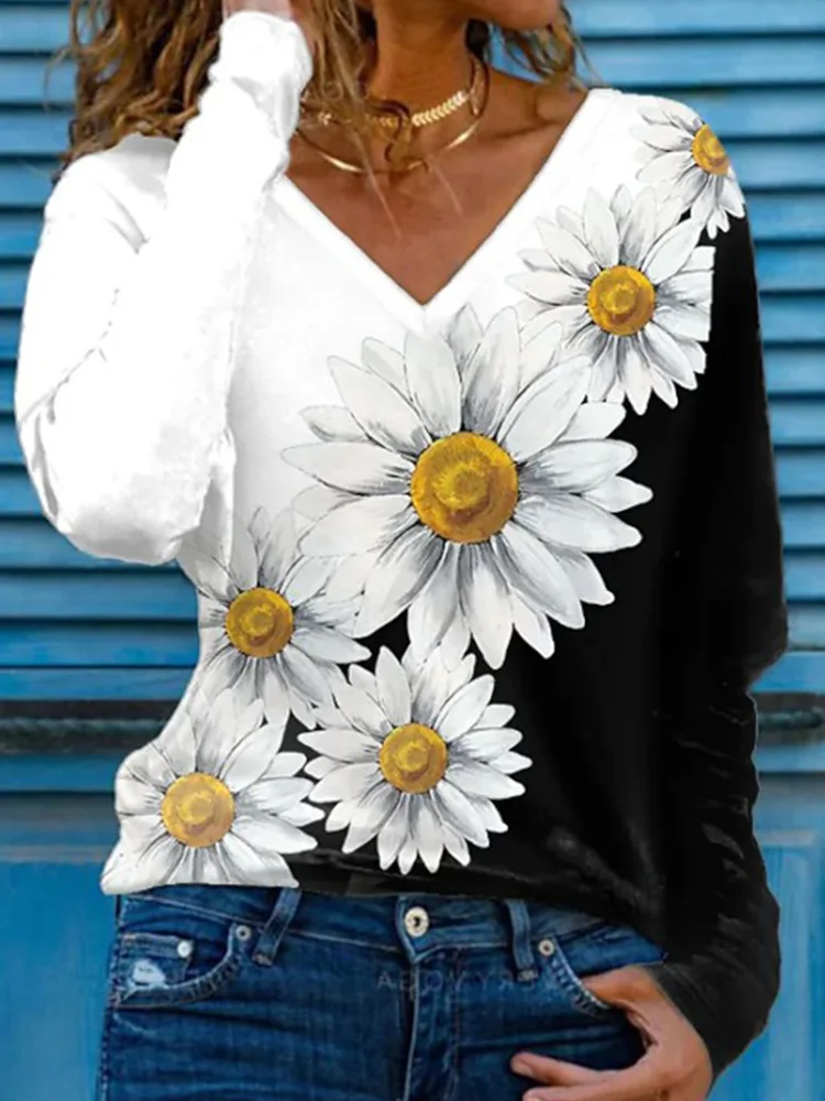 Ladies Casual V-Neck Long Sleeve Blouses Shirts Fashion Vintage Contrasting Color Printed Tops New Commute Blusas Women Clothing
Ladies Casual V-Neck Long Sleeve Blouses Shirts Fashion Vintage Contrasting Color Printed Tops New Commute Blusas Women Clothing
