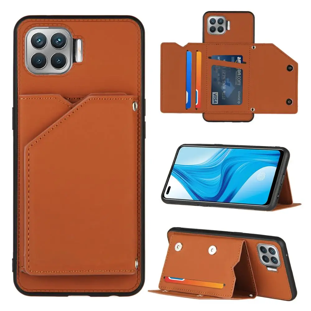 Skin Feeling PU Leather Card Slots Stand Shockproof Phone Case for OPPO F17 Pro / A93 Back Kickstand Case
Skin Feeling PU Leather Card Slots Stand Shockproof Phone Case for OPPO F17 Pro / A93 Back Kickstand Case
