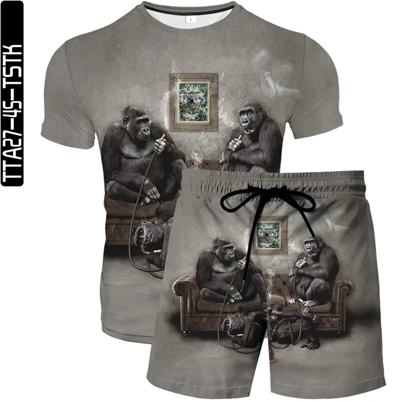 New 3D printed men's and women's T-shirts + beach pants 2-piece set of men's T-shirts Fashion trend Street hip-hop style
New 3D printed men's and women's T-shirts + beach pants 2-piece set of men's T-shirts Fashion trend Street hip-hop style