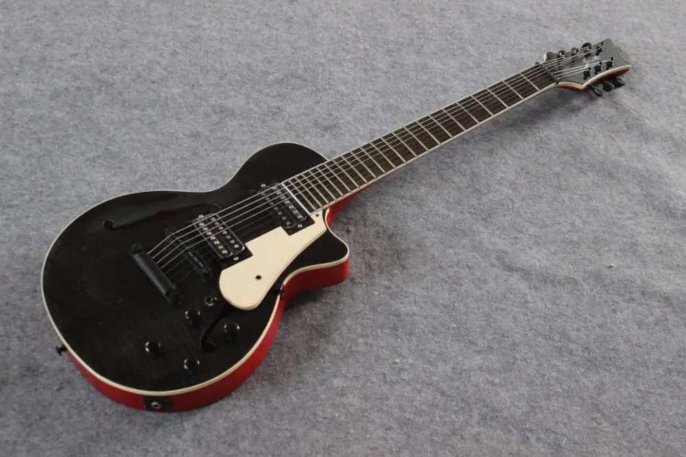 New Electric Guitar.black Color handmade 7 stings Guitar ,high quality pickups guitar.real photos
New Electric Guitar.black Color handmade 7 stings Guitar ,high quality pickups guitar.real photos