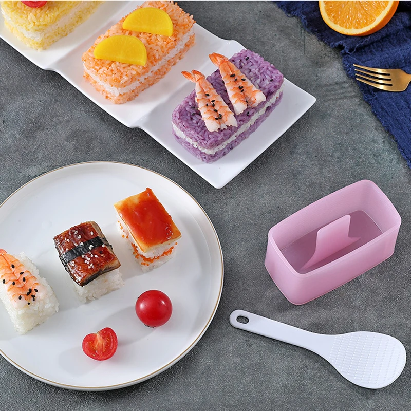 Non Stick Onigiri Mold With Rice Spoon Sushi Making Kit Multi Layer Sushi Maker Mold Bento Accessories Kitchen Tools Gadgets
Non Stick Onigiri Mold With Rice Spoon Sushi Making Kit Multi Layer Sushi Maker Mold Bento Accessories Kitchen Tools Gadgets