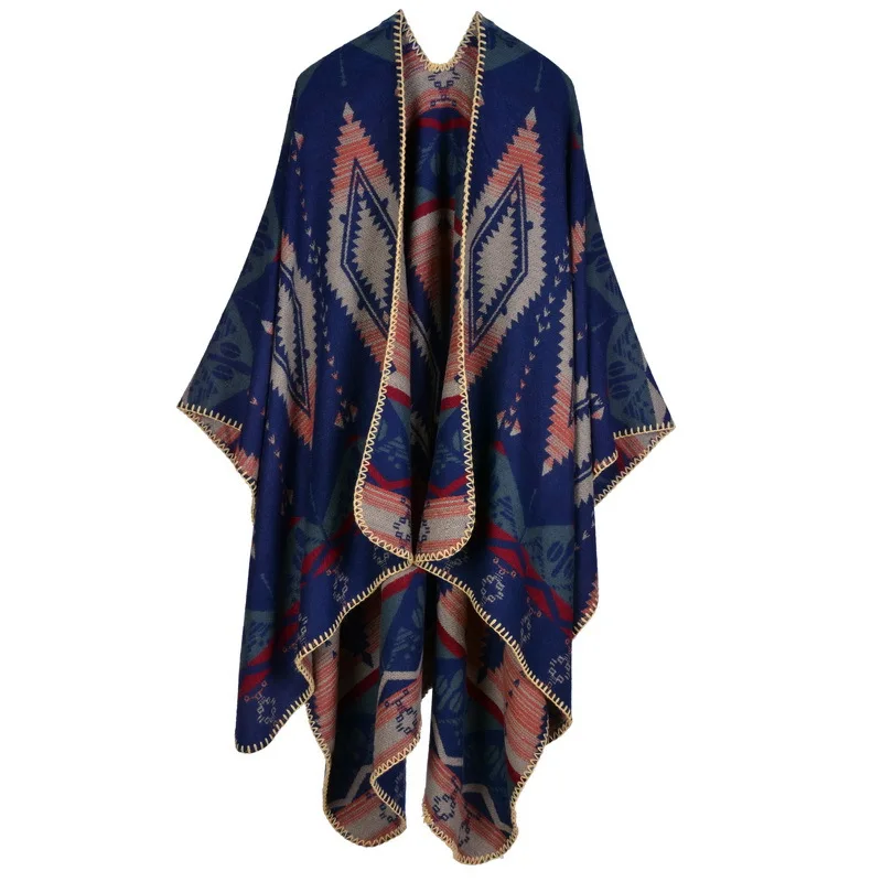 Geometric Rhombus European And American Fashion Lengthened Thickened Imitation Cashmere Office Ethnic Style Travel Split Shawl
Geometric Rhombus European And American Fashion Lengthened Thickened Imitation Cashmere Office Ethnic Style Travel Split Shawl