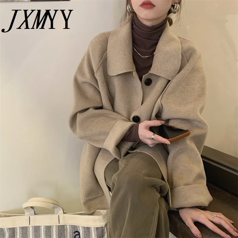 JXMYY 2022 модное и элегантное темпераментное корейское Короткое шерстяное пальто женское нежное двустороннее шерстяное пальто
JXMYY 2022 модное и элегантное темпераментное корейское Короткое шерстяное пальто женское нежное двустороннее шерстяное пальто