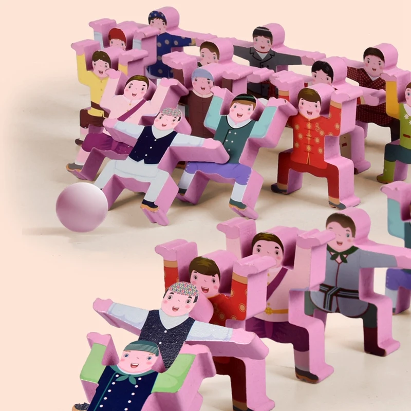 Wooden Stacking Game National Character Balance Building Blocks Kids Toddler Educational Development Toys Set (16Pc) 
Wooden Stacking Game National Character Balance Building Blocks Kids Toddler Educational Development Toys Set (16Pc)