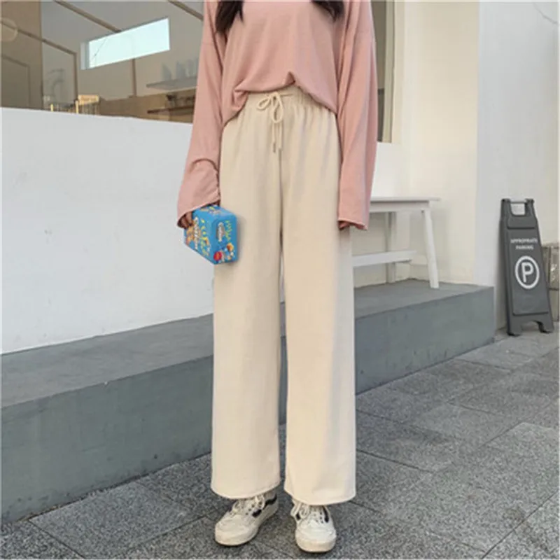 Women 's Thick Pants Autumn Winter 2020 Solid Color Perppy Style Loose Long Length Trousers Casual Elastic Waist Corduroy Pants
Women 's Thick Pants Autumn Winter 2020 Solid Color Perppy Style Loose Long Length Trousers Casual Elastic Waist Corduroy Pants