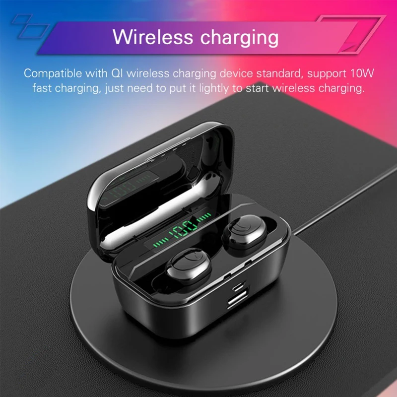 TWS G6S Bluetooth Earphones True Wireless Earbuds With LED Display Charging Case Bilateral Stereo Sports Music Headset Headphone
TWS G6S Bluetooth Earphones True Wireless Earbuds With LED Display Charging Case Bilateral Stereo Sports Music Headset Headphone