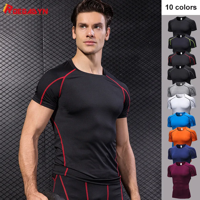 ROEGADYN Quick Dry Sport Shirt Men Fitness Running T Shirt Gym Clothing Work Out Sports T-Shirt Running Top Men Fitness Tight
ROEGADYN Quick Dry Sport Shirt Men Fitness Running T Shirt Gym Clothing Work Out Sports T-Shirt Running Top Men Fitness Tight
