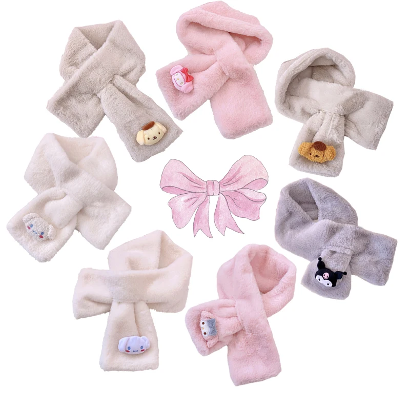New Kawaii Plush Scarf My Melody Cinnamoroll Kuromi Pc Dog Purin Dog Anime Plush Keep Warm In Winter Soft Sweet Christmas Gift
New Kawaii Plush Scarf My Melody Cinnamoroll Kuromi Pc Dog Purin Dog Anime Plush Keep Warm In Winter Soft Sweet Christmas Gift