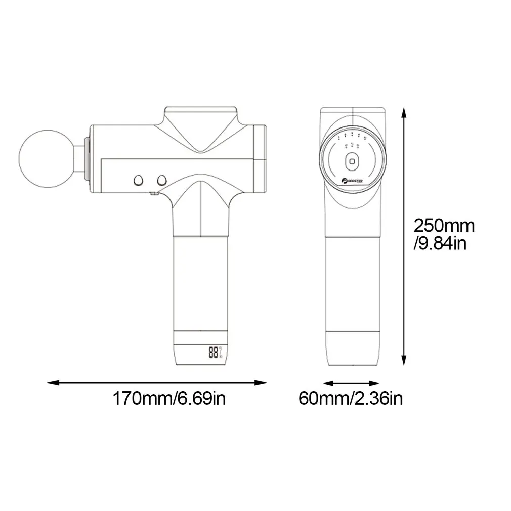 Massage Tool LCD Display Professional Deep Muscle Massager Pain Relief Body Relaxation Fascial Fitness Device
Massage Tool LCD Display Professional Deep Muscle Massager Pain Relief Body Relaxation Fascial Fitness Device