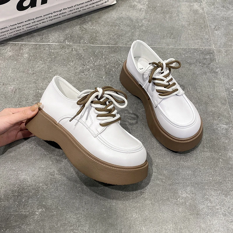 Casual Single Shoes Women 2021 Spring Autumn New Thick-soled British Handsome Small Leather Shoes College Style Uniform Shoes
Casual Single Shoes Women 2021 Spring Autumn New Thick-soled British Handsome Small Leather Shoes College Style Uniform Shoes