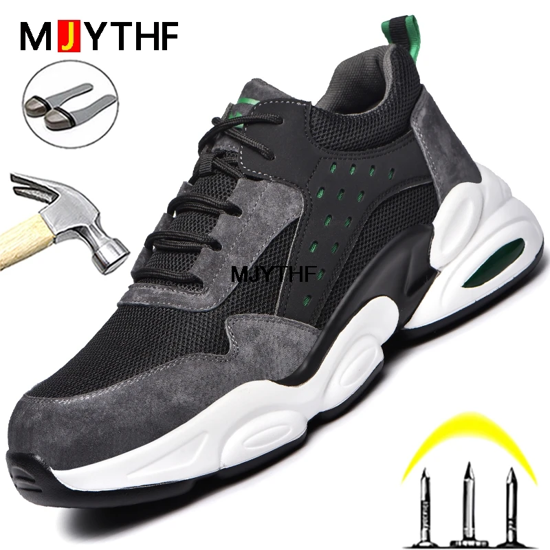 Кроссовки мужские, дышащие, со стальным носком
Кроссовки мужские, дышащие, со стальным носком