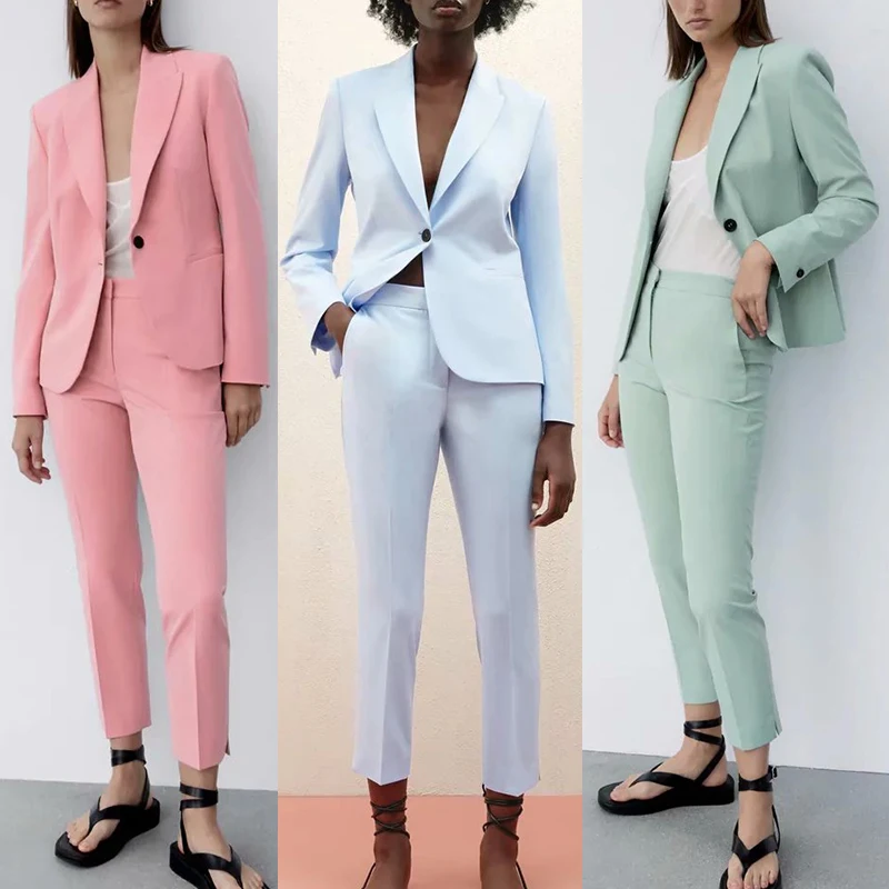 New Suits Suit 2021 New Fashion Simple Slim-fitting office Women Suits Casual Street Youth High-waist Suit Pants Suit
New Suits Suit 2021 New Fashion Simple Slim-fitting office Women Suits Casual Street Youth High-waist Suit Pants Suit