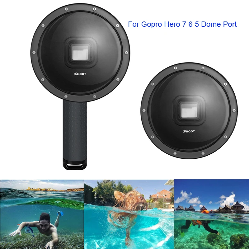Подводный корпус 30 м для Gopro Hero 7 6 5 крышка купольного порта водонепроницаемый