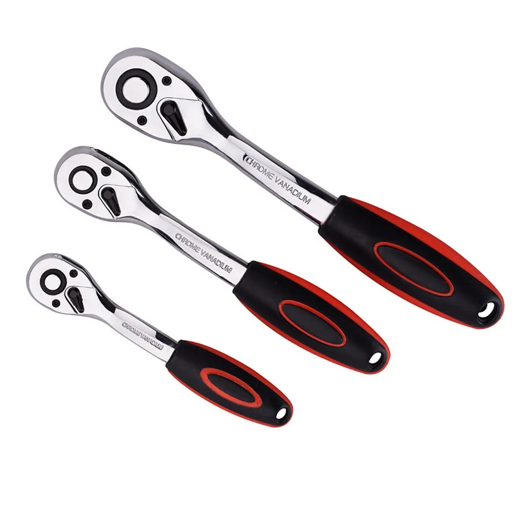 Ratchet Wrench 1/4" 3/8" 1/2" Steel High Torque Ratchet Wrench Socket 24 Teeth Quick Release Socket Wrench Hand Tool
Ratchet Wrench 1/4" 3/8" 1/2" Steel High Torque Ratchet Wrench Socket 24 Teeth Quick Release Socket Wrench Hand Tool