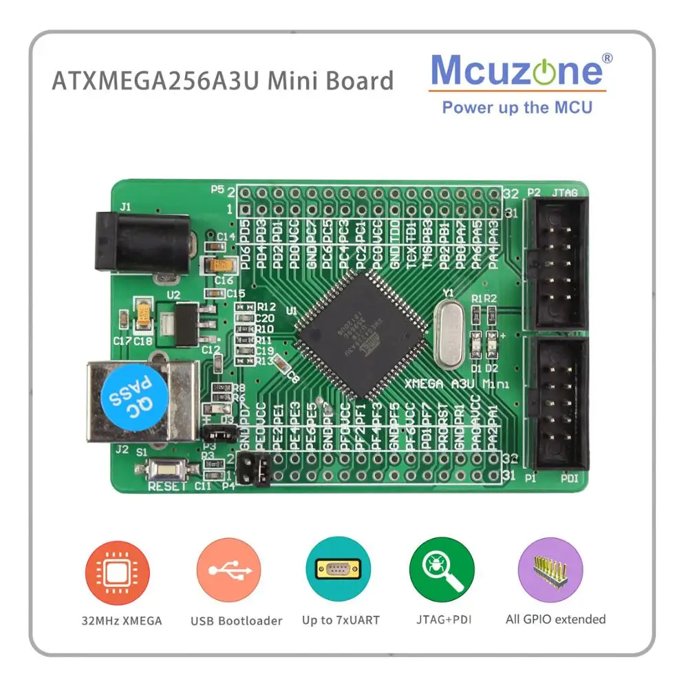 ATxmega256A3U мини-Плата USB программа PDI JTAG AVR плата atmel xmgea256A3 U MCU IC 256A3U
ATxmega256A3U мини-Плата USB программа PDI JTAG AVR плата atmel xmgea256A3 U MCU IC 256A3U