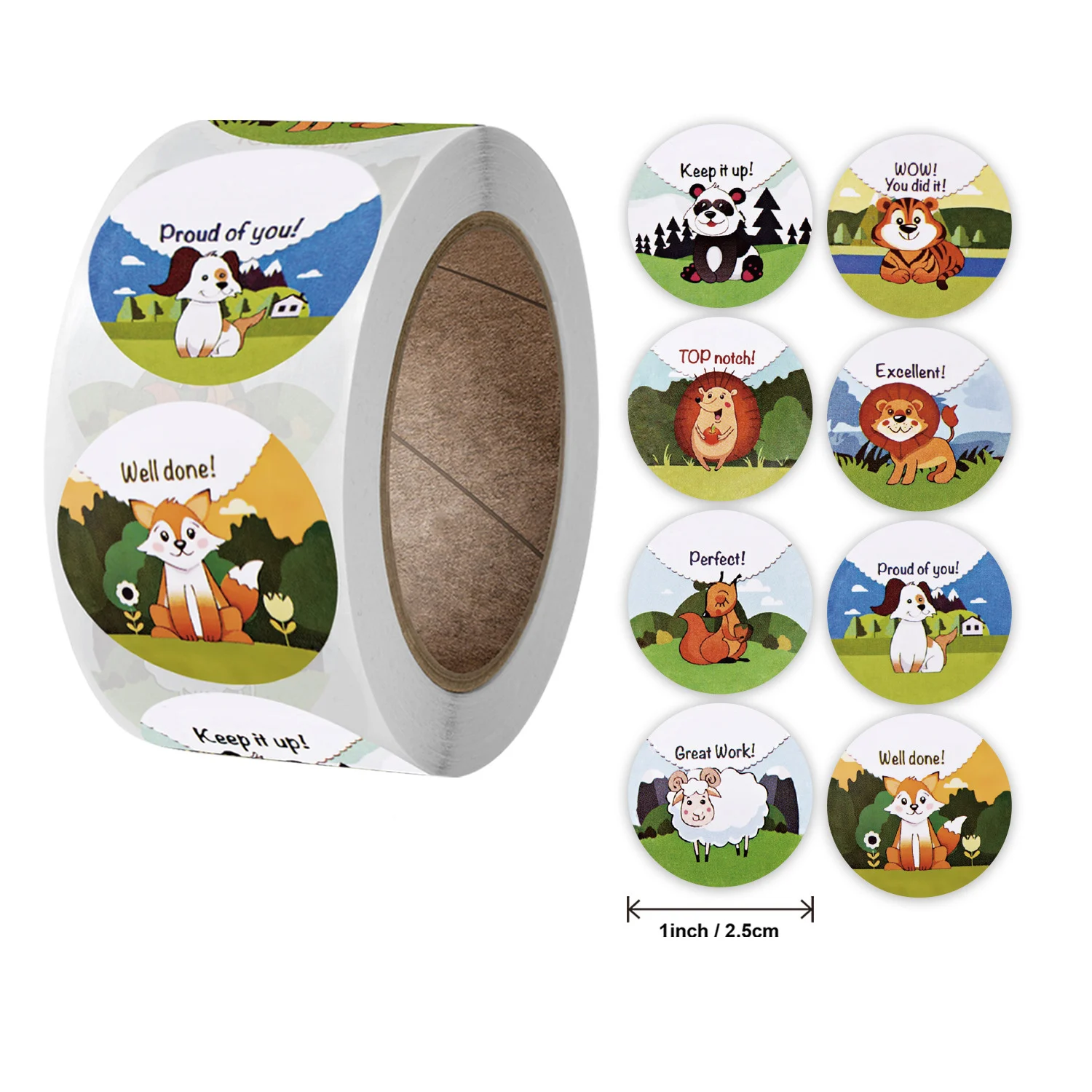 Qiduo 500pcs Cute Cartoon Animals Sticker for Kids Encourage Sealing Labels School Teacher Supplies Child Reward Sticker Labels
Qiduo 500pcs Cute Cartoon Animals Sticker for Kids Encourage Sealing Labels School Teacher Supplies Child Reward Sticker Labels