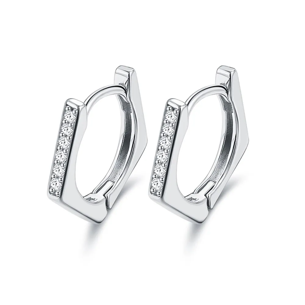 Geometric 925 Sterling Silver Hoop Earrings for Women Luxury Female Crystal Zircon Stone Earrings Wedding Jewelry pendientes
Geometric 925 Sterling Silver Hoop Earrings for Women Luxury Female Crystal Zircon Stone Earrings Wedding Jewelry pendientes