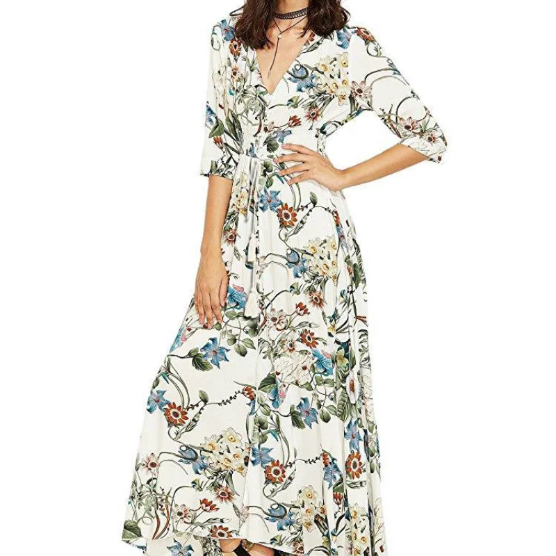 Woman Bohemian Vintage Party Dresses Sexy V-neck Loose Dresses Summer Cute Streetwear Black Skirts Ethnic Pattern Holiday Style
Woman Bohemian Vintage Party Dresses Sexy V-neck Loose Dresses Summer Cute Streetwear Black Skirts Ethnic Pattern Holiday Style