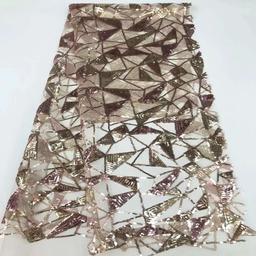 Gold Sequins Mesh Lace Fabric Latest African Laces 2020 Sequined Embroidered Tulle Material For Guinea Wedding Dresses Sewing
Gold Sequins Mesh Lace Fabric Latest African Laces 2020 Sequined Embroidered Tulle Material For Guinea Wedding Dresses Sewing