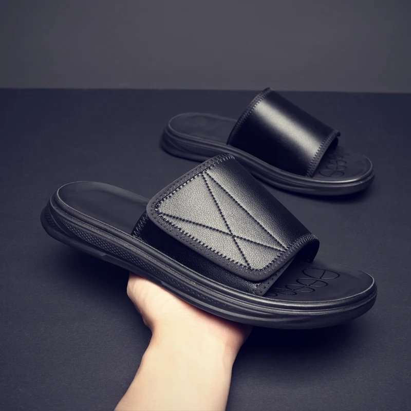 Yomior New High Quality Vintage British Men Slides Summer Beach Non-slip Flip Flop Male Outdoor Slippers Black Zapato De Hombre
Yomior New High Quality Vintage British Men Slides Summer Beach Non-slip Flip Flop Male Outdoor Slippers Black Zapato De Hombre