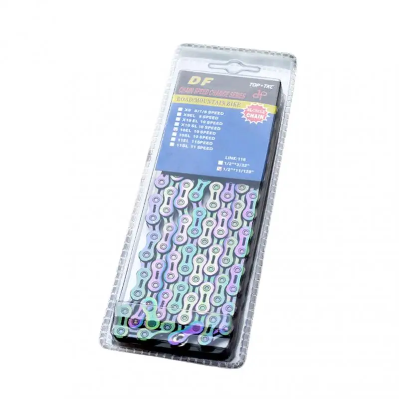 116 Bike Chain 9/10/11 Speed Shift Chain Ultra Light Durable High Strength Bicycle Mountain Road MTB Parts Cycling Accessorise
116 Bike Chain 9/10/11 Speed Shift Chain Ultra Light Durable High Strength Bicycle Mountain Road MTB Parts Cycling Accessorise