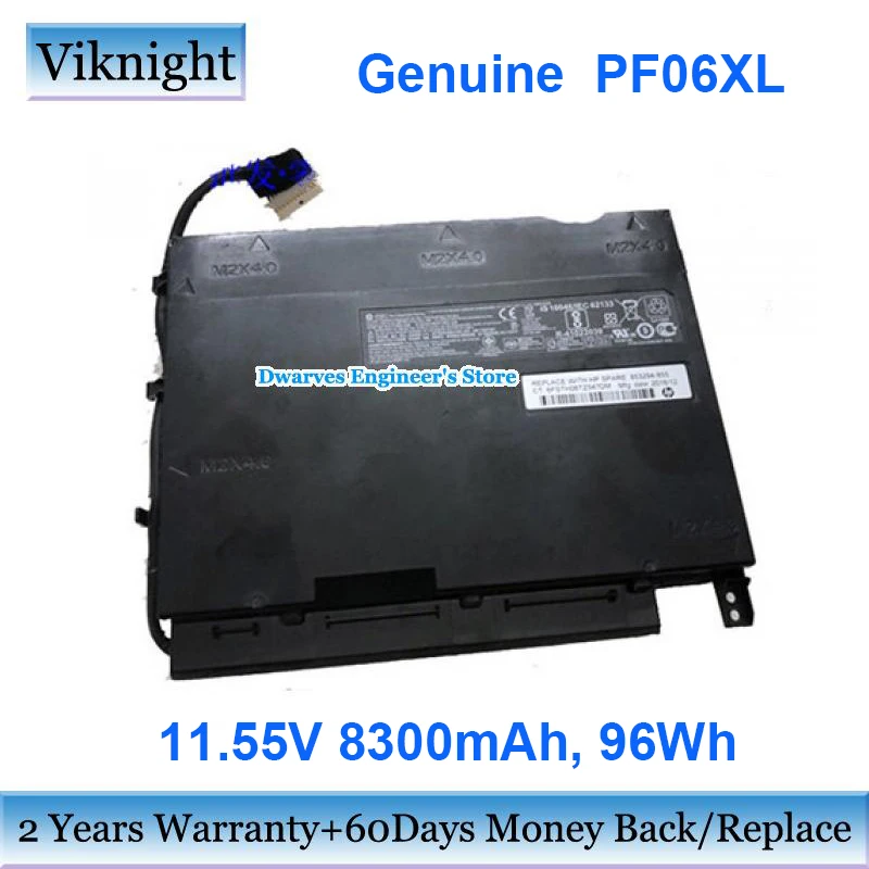 Genuine PF06XL Laptop Battery for HP Omen Notebook 17-W151NR 17T-W100 17-W110NG 17t-W200 8853294-855 853294-850 11.55V 8300mAh
Genuine PF06XL Laptop Battery for HP Omen Notebook 17-W151NR 17T-W100 17-W110NG 17t-W200 8853294-855 853294-850 11.55V 8300mAh