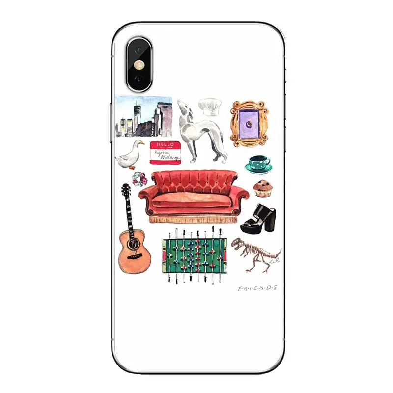 Мягкие прозрачные чехлы для iPod Touch Apple iPhone 4 4s 5 5S SE 5C 6 6S 7 8 X XR XS Plus MAX FRIENDS tv SERIES FUNNY |