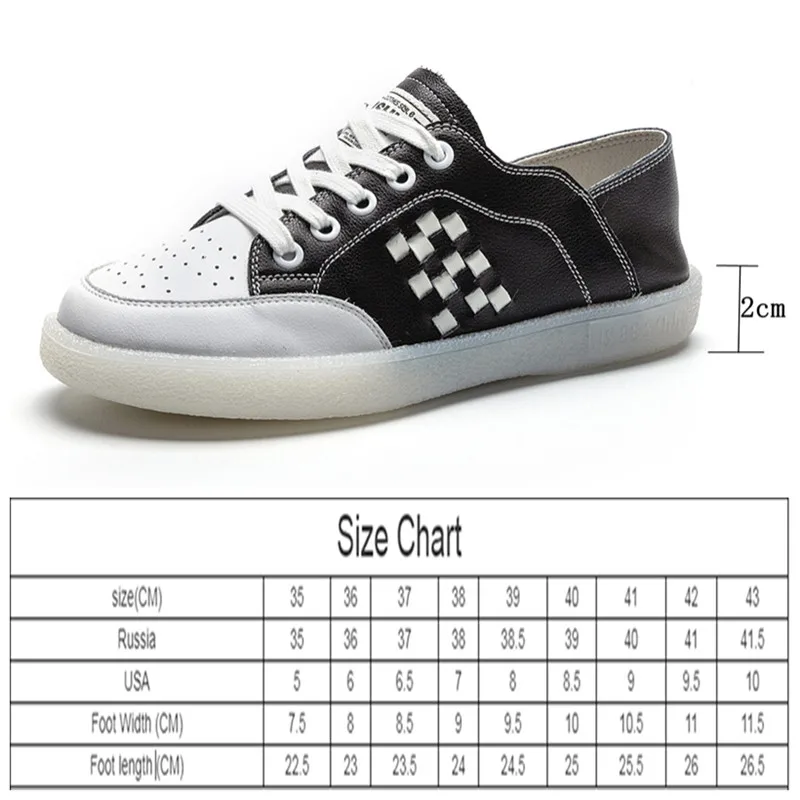 Women's Sneakers Genuine Leather 2021 Spring New Casual Large Size 41 42 Girls Loafers Fashion Soft Sole Student Shoes Ladies
Women's Sneakers Genuine Leather 2021 Spring New Casual Large Size 41 42 Girls Loafers Fashion Soft Sole Student Shoes Ladies